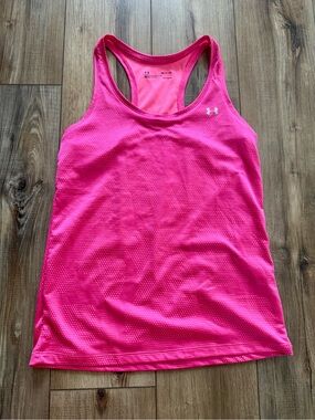 Under Armour Women's Pink Racerback Performance Tank | EUC | Small | Lightweight